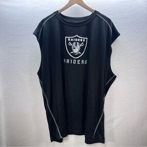Las Vegas Raiders Muscle Tank Top Shirt Mens 3XLT NFL Team Apparel TX3 Cool 2818